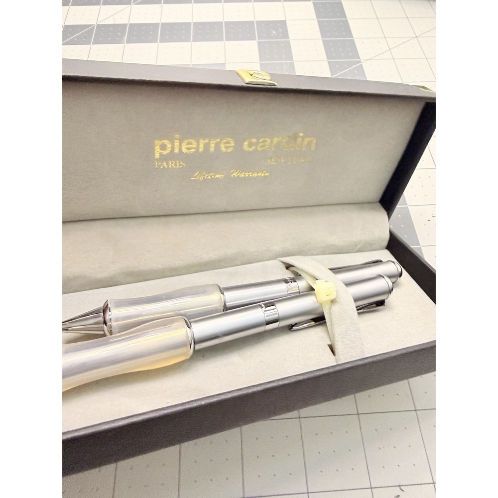 Vintage Pierre Cardin Pen Set Boxed Manual Paris New York